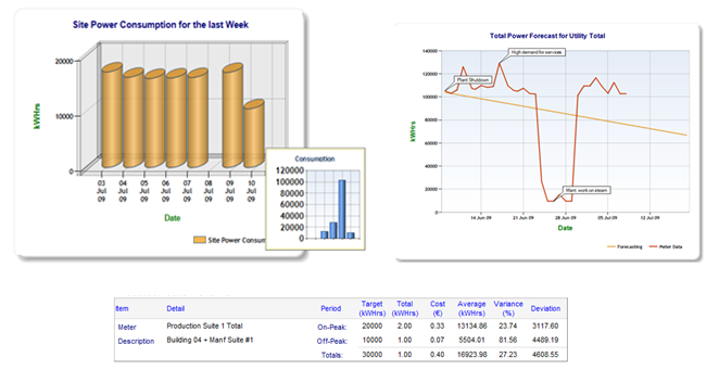 Sample Plant Energy Charts.